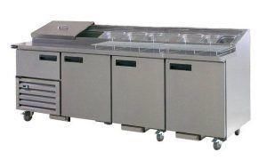 ANVIL Pizza Preparation Fridge 4 Doors 630L 2400mm UBP2400