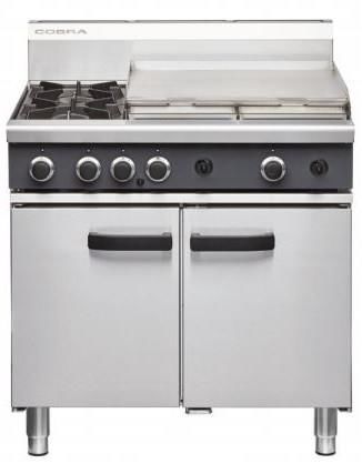 COBRA Gas Oven Range 2 Burners & Griddle 900mm CR9B