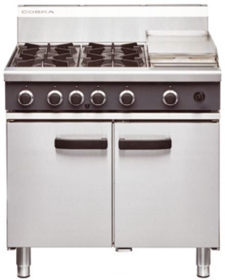 COBRA Gas Oven Range 4 Burners & Griddle 900mm CR9C