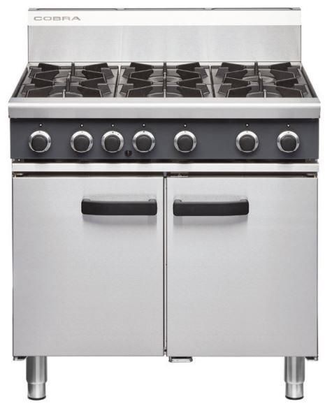 COBRA Gas Oven With 6 Burners 900mm CR9D