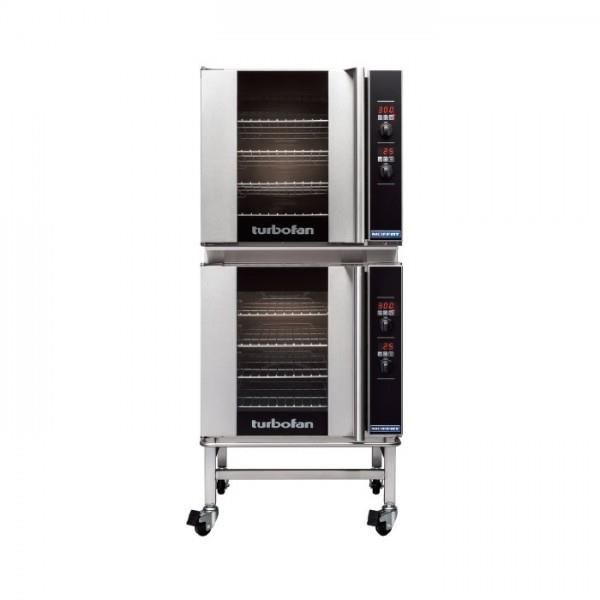TURBOFAN Convection Ovens With Humidity 4 Tray 735mm Double Stacked E32D4/2C