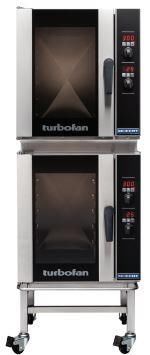 TURBOFAN Convection Oven With Humidity 5 Tray 1/1 GN 610mm Double Stacked E33D5/2C