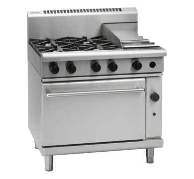 WALDORF Gas Oven With 4 Burners & Griddle 900mm RN8613G