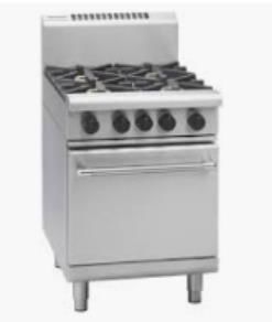 WALDORF Gas Oven Range 4 Burners Low Back 600mm RNL8410G