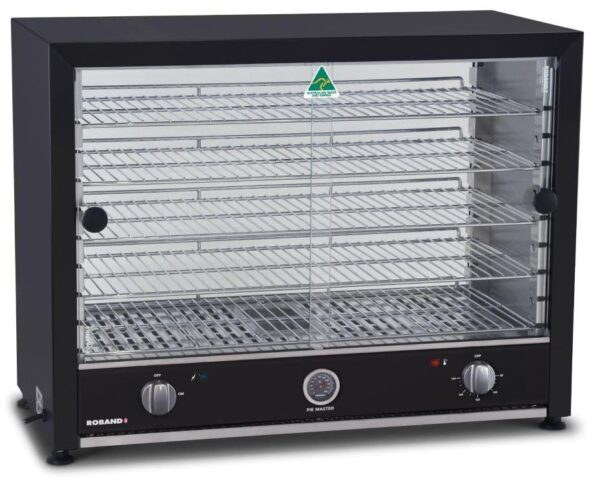 ROPMB100L ROBAND Pie & Food Warmer 100 Capacity With Light 772mm Black PMB100L
