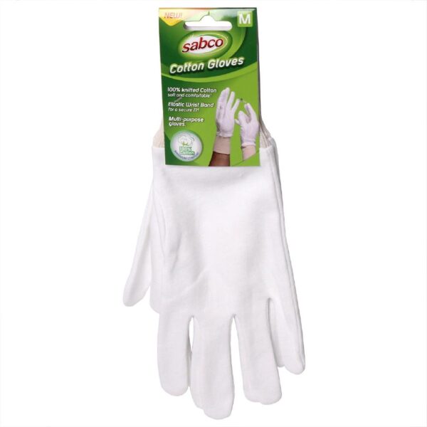 SAB80031-1 Gloves Cotton Large - White