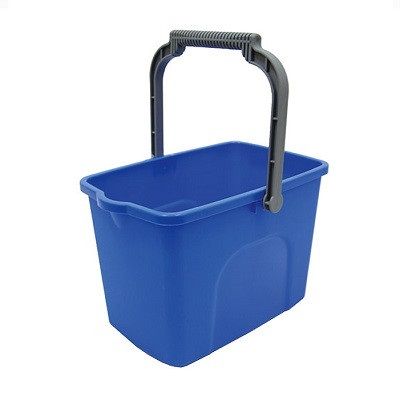 Bucket Blue Rectangle 10 Ltr Plastic
