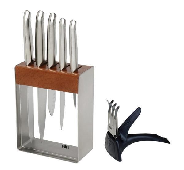 TK27113 Furi Stainless Steel Knife Block Set 7 Piece