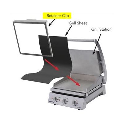 Retainer Clip For 8 Slice Roband Grill Stations