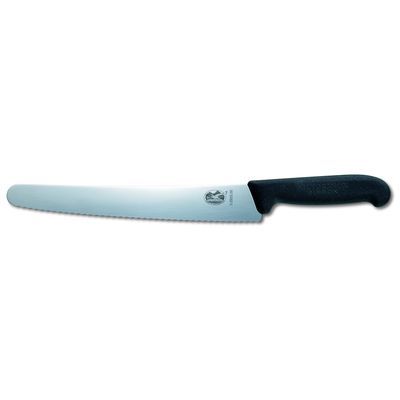 Pastry Knife 260mm Serrated Blade Victorinox - Black Handle