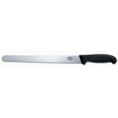 Slicing Knife 300mm Serrated Blade Victorinox - Black Handle