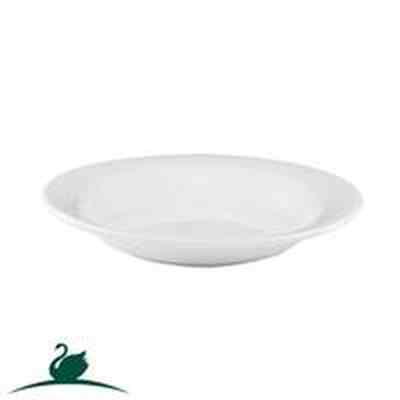 Round Soup Bowl 400ml w/ Wide Rim Flinders Healthcare - White