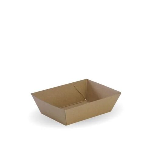Takeaway Food Tray #1 131x91x50mm BioBoard Kraft