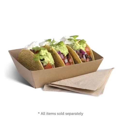 Takeaway Food Tray #1 131x91x50mm BioBoard Kraft
