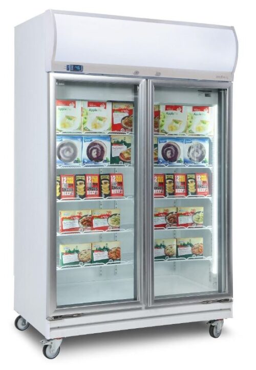 BROMIC Upright Display Freezer 2 Doors 976L 1260mm UF1000LF