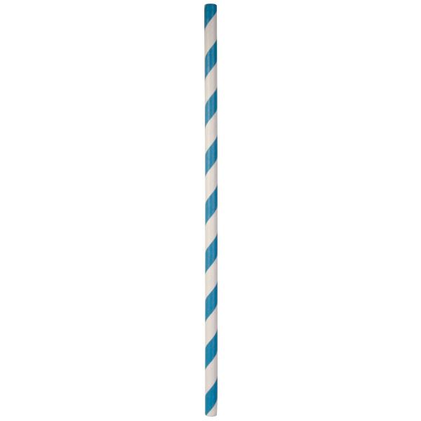 Straw Regular 200mm (6mm) 3 Ply Blue & White Stripe