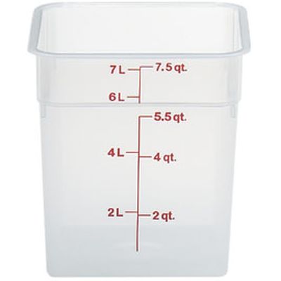 Food Storage 7.6L Square Translucent CAMBRO