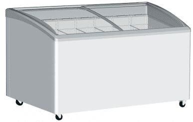 EXQUISITE Chest Freezer Angled Glass Top 575L 1684mm SD575K
