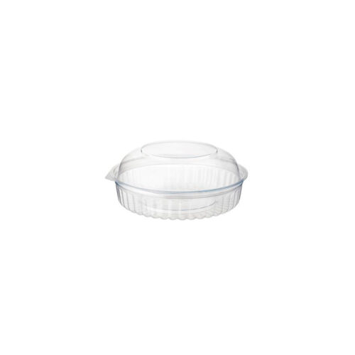 Food Bowl Clear Dome Hgd Lid 568ml Pk25