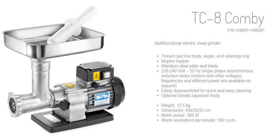 TRE SPADE Meat Mincer 30kg/Hour MNS0008