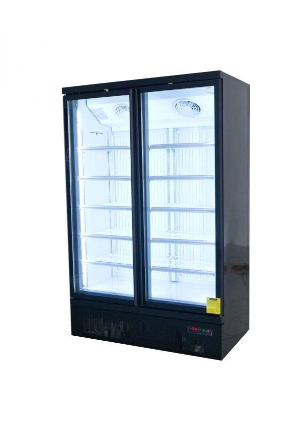 SALTAS Upright Display Freezer 2 Doors 810L 1250mm NDA2150