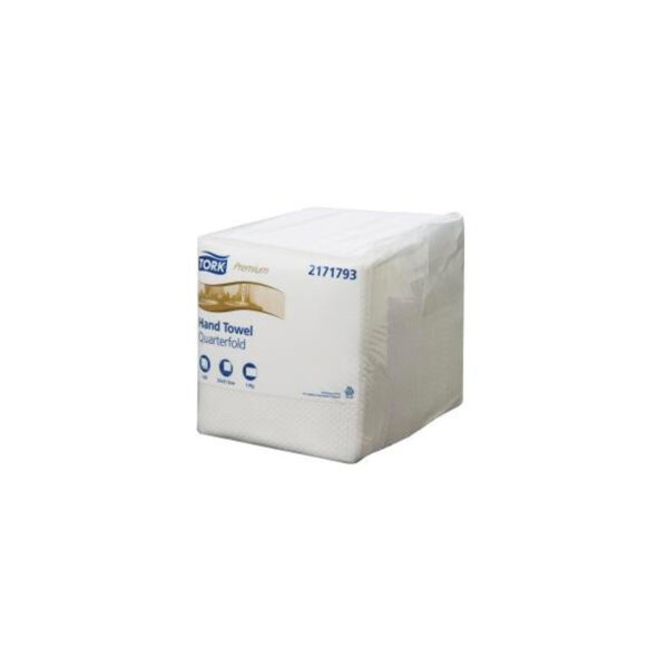 JS2171793-1 Tork Quarterfold Guest Hand Towel 100 Sheet 4 Packs