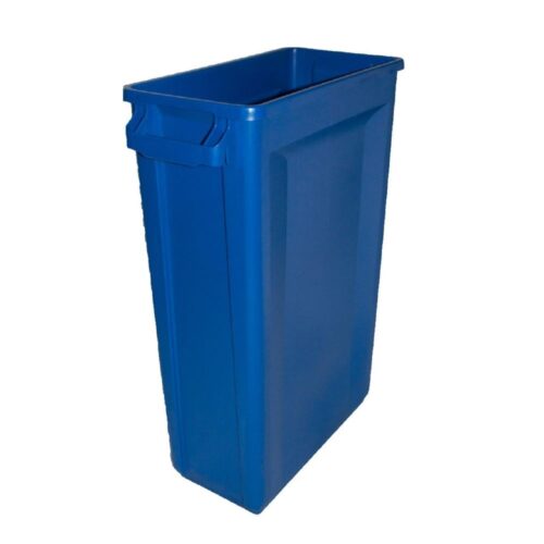 Bin Rubbish Slim Jim 60L Blue