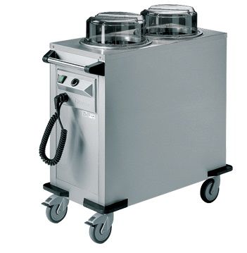 RIEBER Mobile Plate Dispenser - Double Tube - Static Heating - RRV-H2-190-320