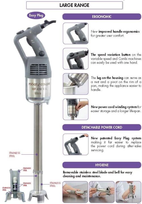 ROBOT COUPE Handheld Power Mixer 350mm 50L MP350 ULTRA