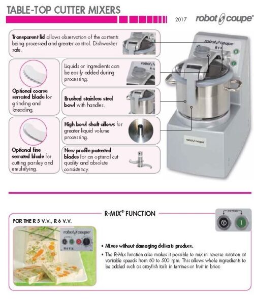 ROBOT COUPE Cutter Mixer 11.5L R10