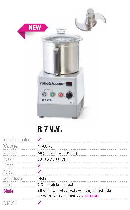 ROBOT COUPE Cutter Mixer 7.5L R7 V.V