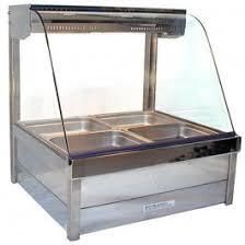ROBAND Hot Food Display Curved Glass 2 Bays 700mm C22