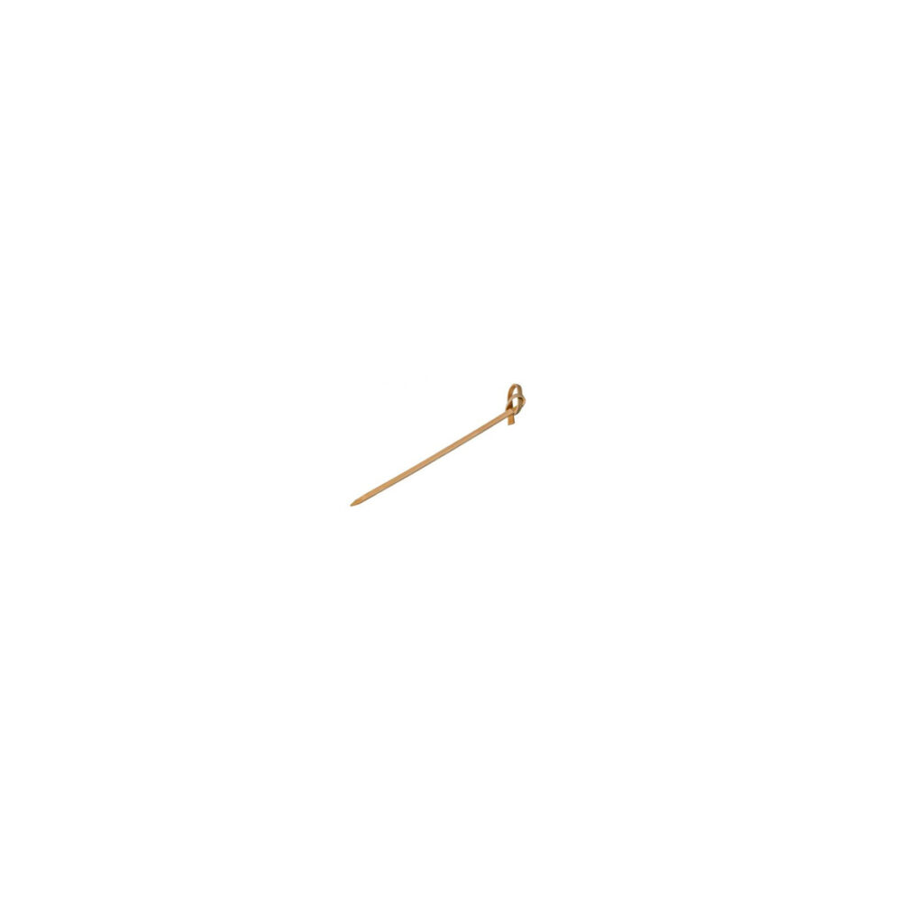 Skewer Bamboo Looped 60mm w/Knot