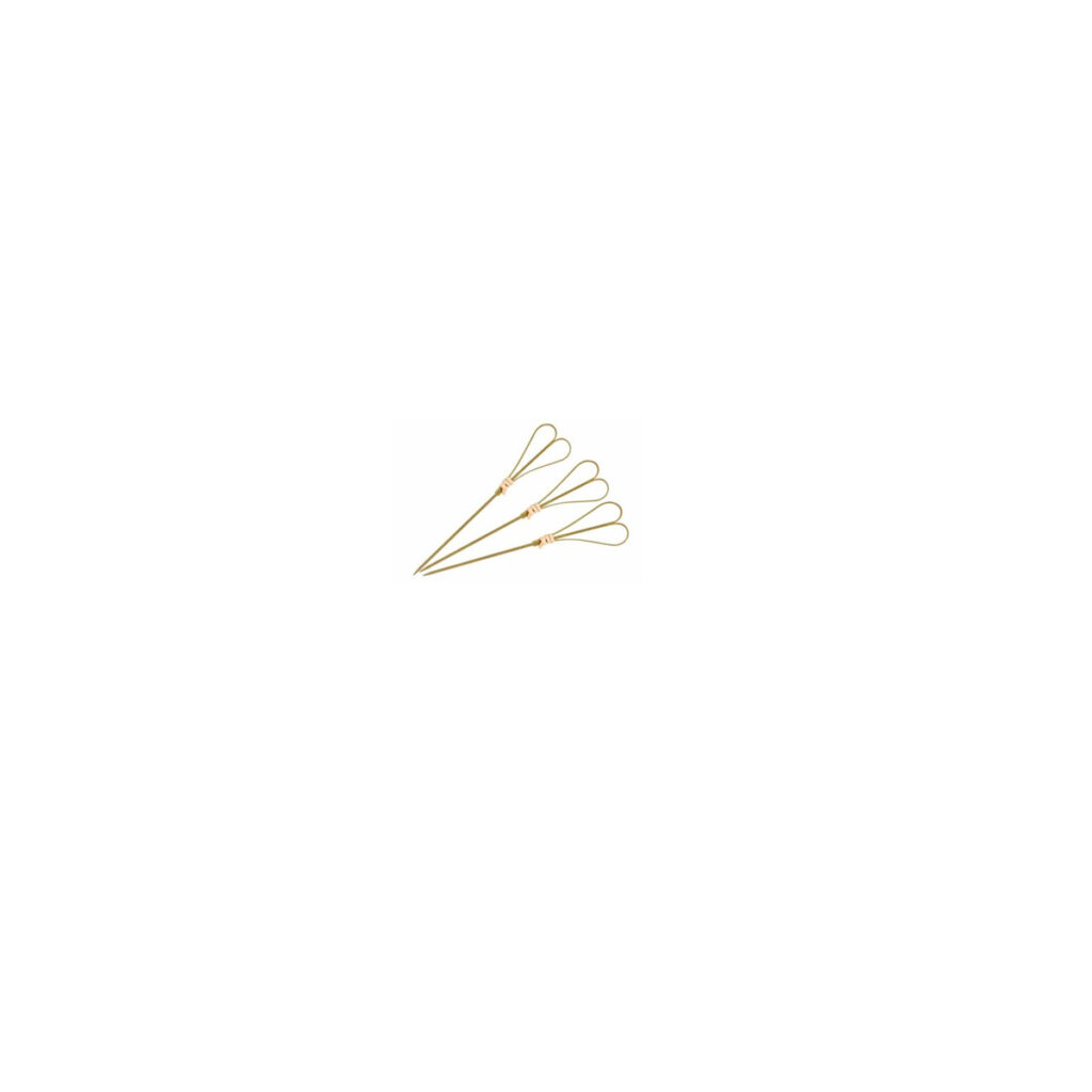 Skewer Bamboo Heart Shape 120mm Nat