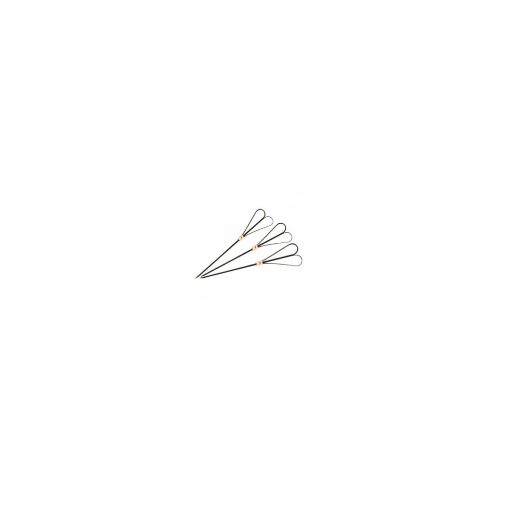 Skewer Bamboo Heart Shape 150mm Blk