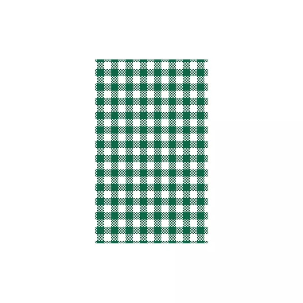 Greaseproof Sheets Gingham Green 190x310mm