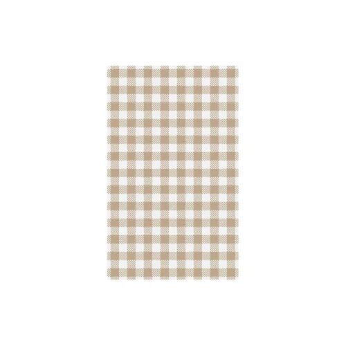 Greaseproof Sheets Gingham Coffee 190x310mm