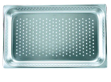 GN Steam Pan Anti-Jam Full Size 1/1 x 150mm S/S Perforated