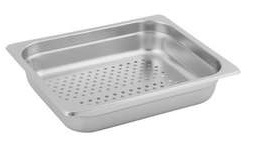GN Steam Pan Anti-Jam 1/2 x 100mm S/S Perforated