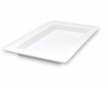 Melamine Rectangle Deep Platter 500x310x40mm White