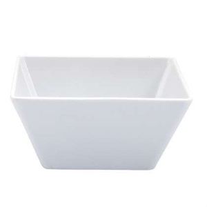 Melamine Bowl Square 130mm White