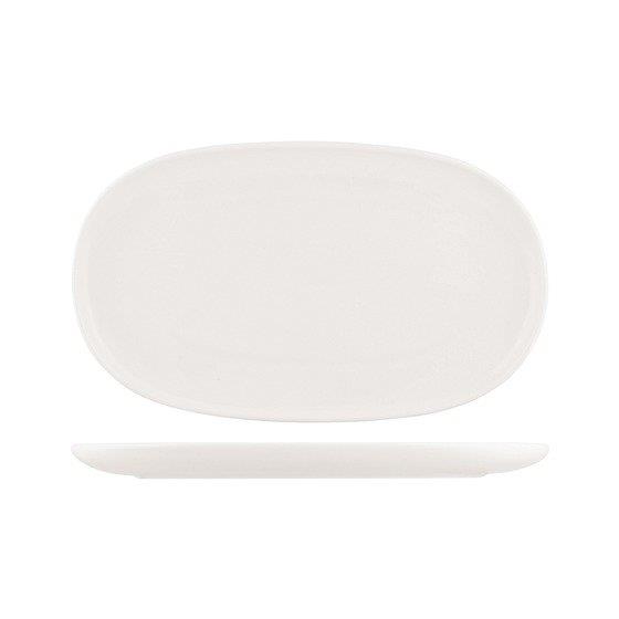 Oval Coupe Plate 405mmx240mm Snow