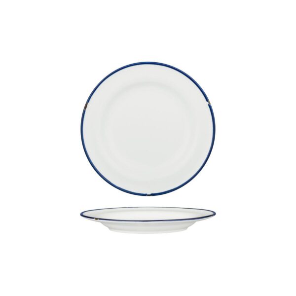 TI94108WN Luzerne TinTin Plate White/Blue 210mm