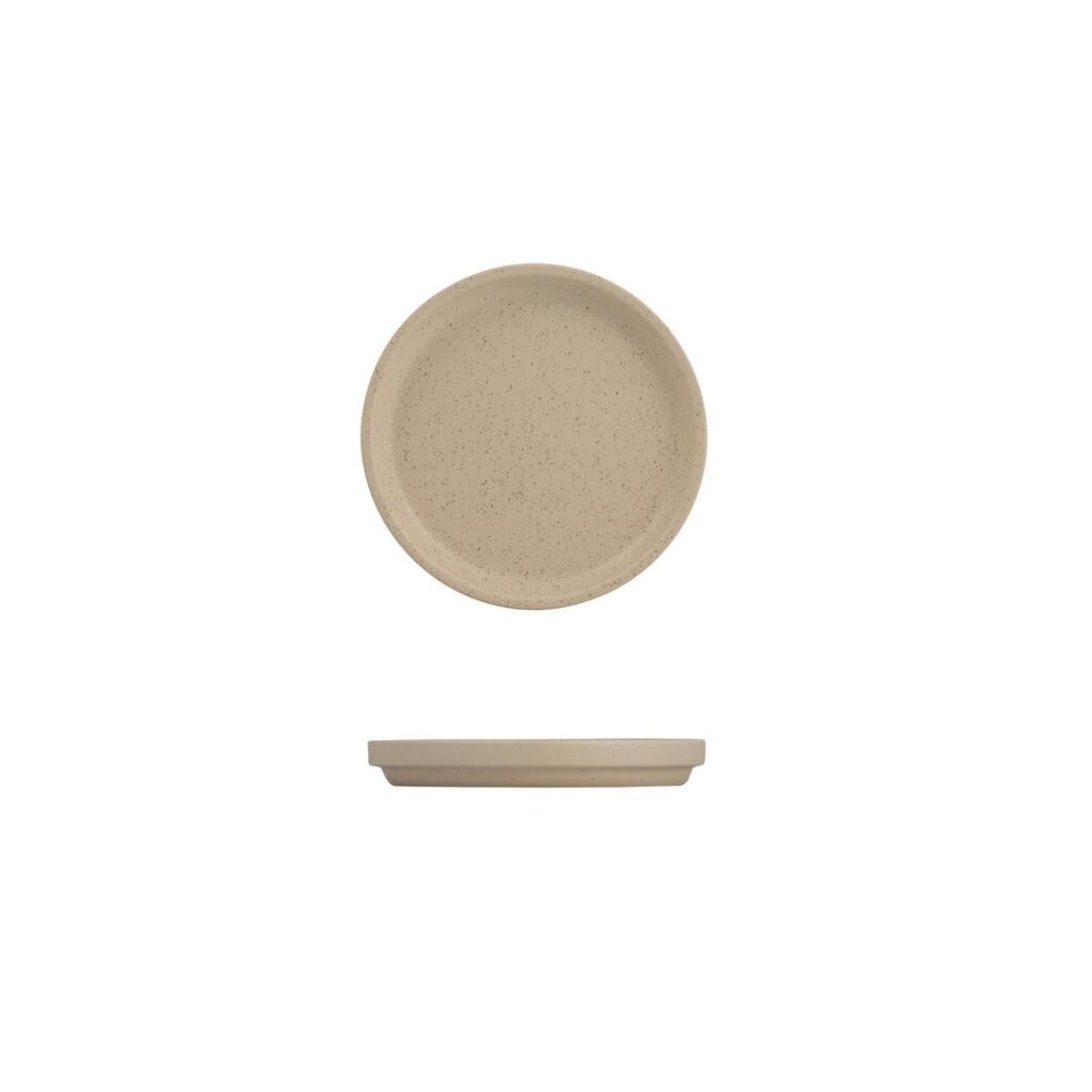 Stackable Round Plate 160mm Dune Clay