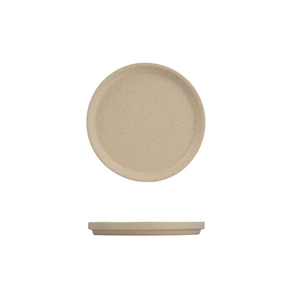 Stackable Round Plate 200mm Dune Clay