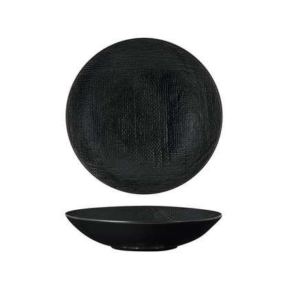 Luzerne Linen Black Bowl 200mm