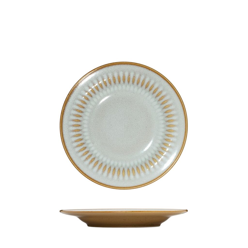 Luzerne Cottage Almond Round Rim Plate 170mm