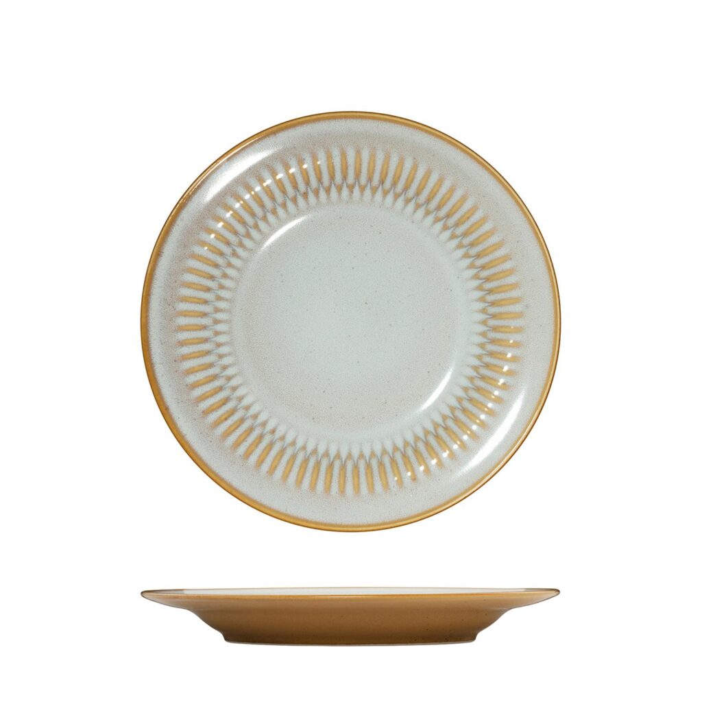 Luzerne Cottage Almond Round Rim Plate 210mm