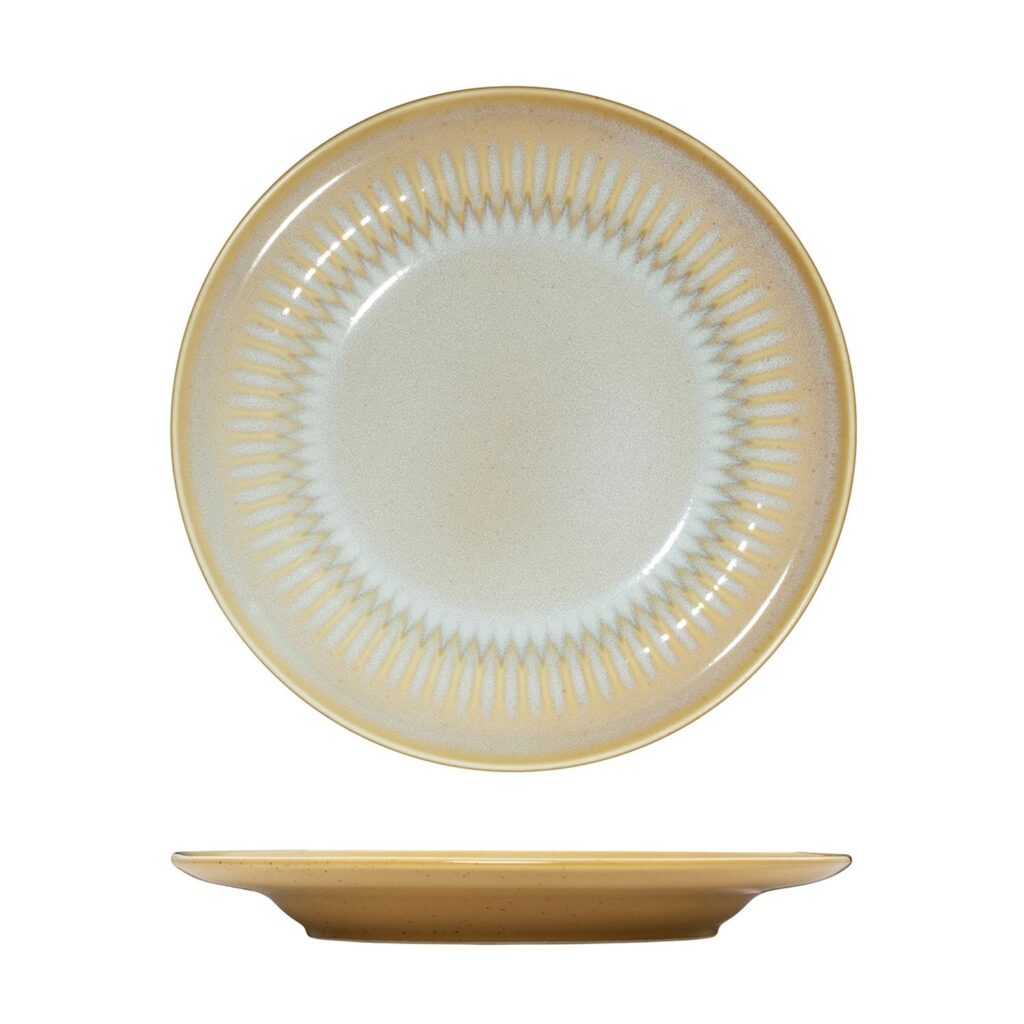 Luzerne Cottage Almond Round Rim Plate 230mm