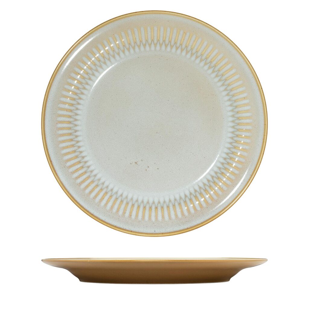 Luzerne Cottage Almond Round Rim Plate 270mm